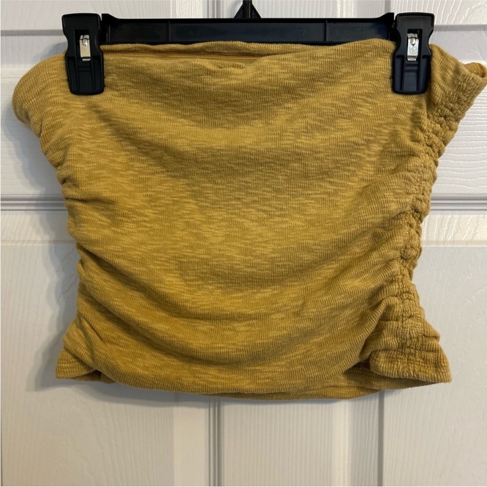 Free People- Boulevard Ruched Tube Top (XL) - Picture 4 of 8